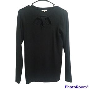 Ribbed sweater black small